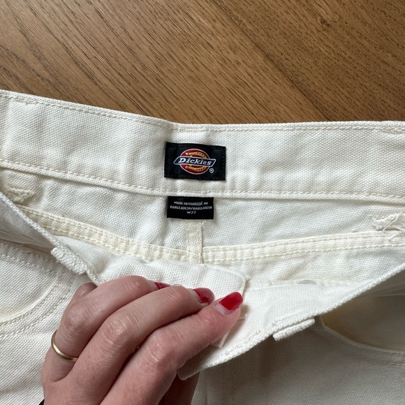 Dickies Canvas Utility Short - White - Size 27 - NWOT - Picture 6 of 8